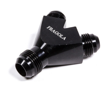 Fragola Y-Fitting #10Male Inlet x #8 Male Outlets Black 900611-BL