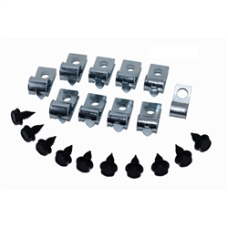 1970- 1971 Camaro Fuel Line Mounting Clip and Bolt Set for Models WITHOUT a Return Line, 20 Pieces