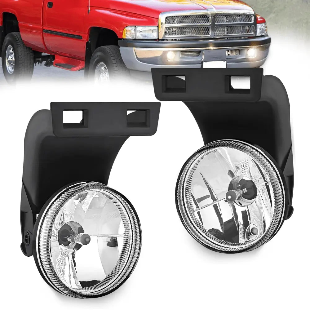 1994 1995 1996 1997 1998 1999 2000 2001 Dodge Ram 1500 1994 1995 1996 1997 1998 1999 2000 2001 2002 Dodge Ram 2500 3500 Fog Lights Assembly Clear Lens