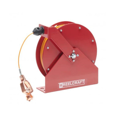 Reelcraft Ga3100 N With Nylon Coated Cable Grounding Reel, 100Ft Grounding Reel, 100ft