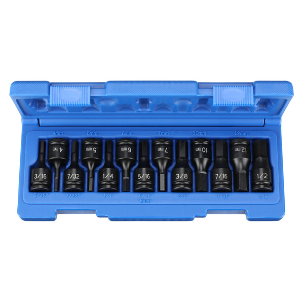 3/8" Drive 13 Pc. Combo Hex Driver SAE/Metric Set GRE1298HC