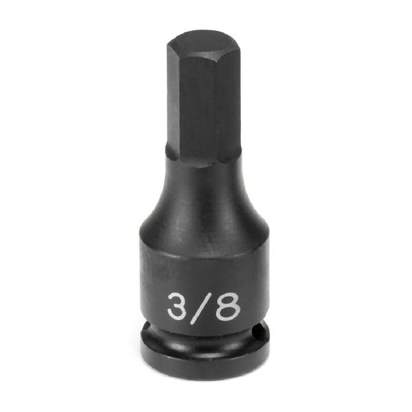 Impact Hex Bit Socket, 3/8" Drive, 11mm Hex Bit, 2" Long GRE1911M