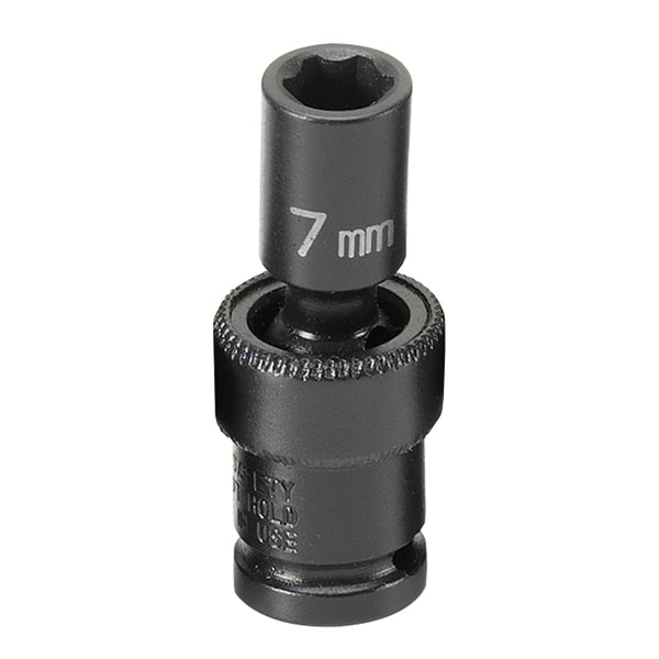 1/4" Drive Standard Metric Universal Impact Socket - 7mm GRE907UMS