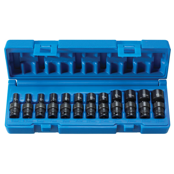 1/4" Surface Drive 12 Pc. Std Univ Metric Set GRE9712UM