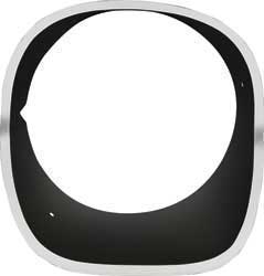 1974 - 1977 Camaro Headlight Bezel, Z28, Black with Polished Rim, RH, 333797
