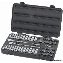 GearWrench 57pc 3/8" Drive 12 Point Socket Set with Ratchets - SAE and Metric