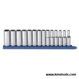 GearWrench 14pc 3/8" Drive 12 Point Deep Socket Set - Metric