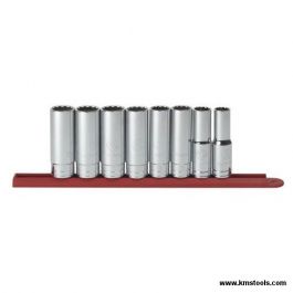 GearWrench 8pc 1/2" Drive 12 Point Deep Socket Set - SAE