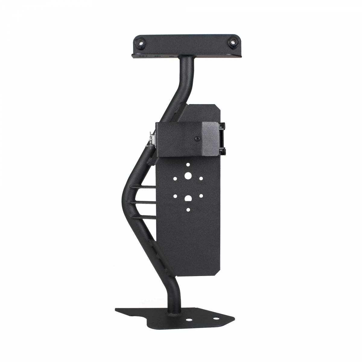 RealTruck Go Rhino 701011T Front Fender Hi-Lift Jack Mount for 18-26 Jeep Wrangler JL and Gladiator JT