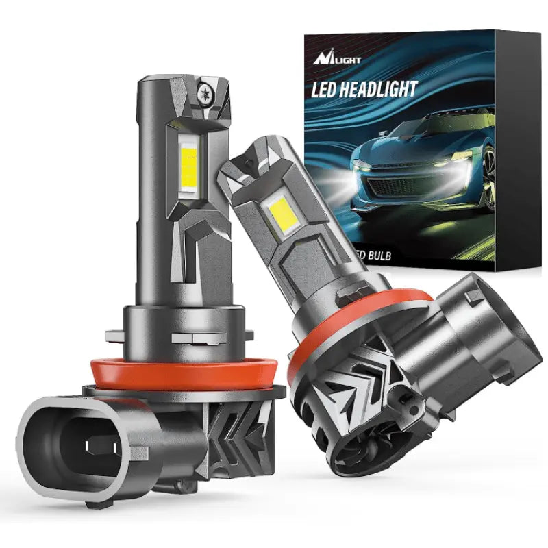 H11/H9/H8 LED Headlight Bulbs E4S Series 80W 20000LM 6500K IP67 | 2 BULBS