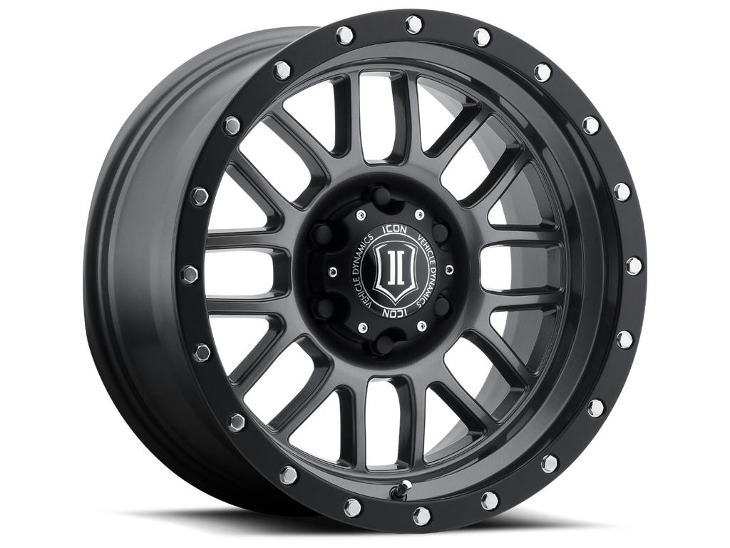 ICON Alloys 1217856350GM ICON ALLOYS ALPHA GUN MTL - 17 X 8.5 / 6 X 135 / 6MM / 5" BS