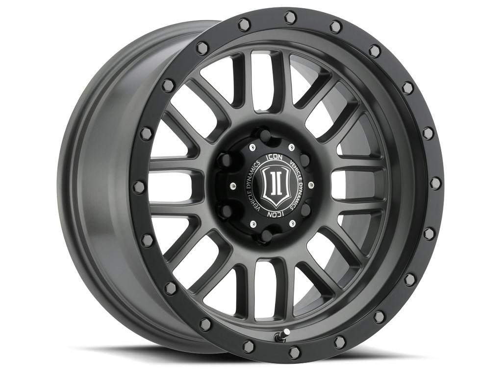 ICON Alloys 1217856350TT ICON ALLOYS ALPHA TITANIUM - 17 X 8.5 / 6 X 135 / 6MM / 5" BS