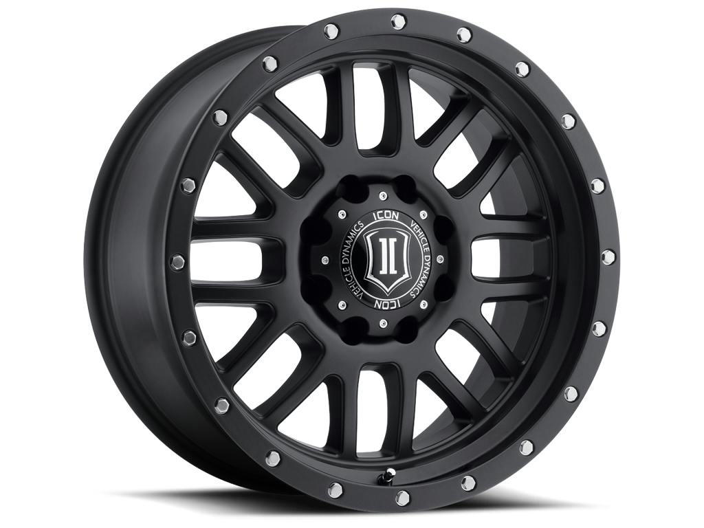 ICON Alloys 1220905556SB ICON ALLOYS ALPHA SAT BLK - 20 X 9 / 5 X 150 / 16MM / 5.625" BS