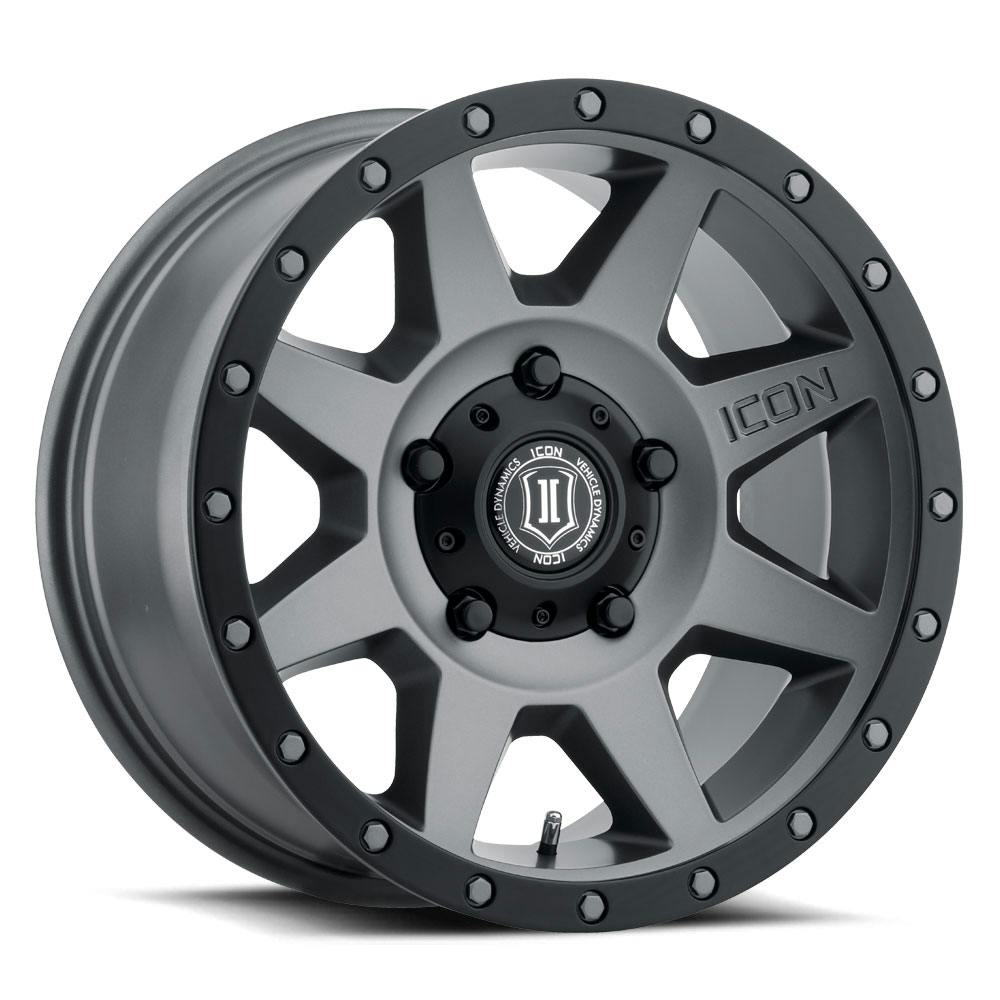 ICON Alloys 1818905560TT ICON ALLOYS REBOUND TITANIUM - 18 x 9 / 5 x 150 / 25MM / 6" BS