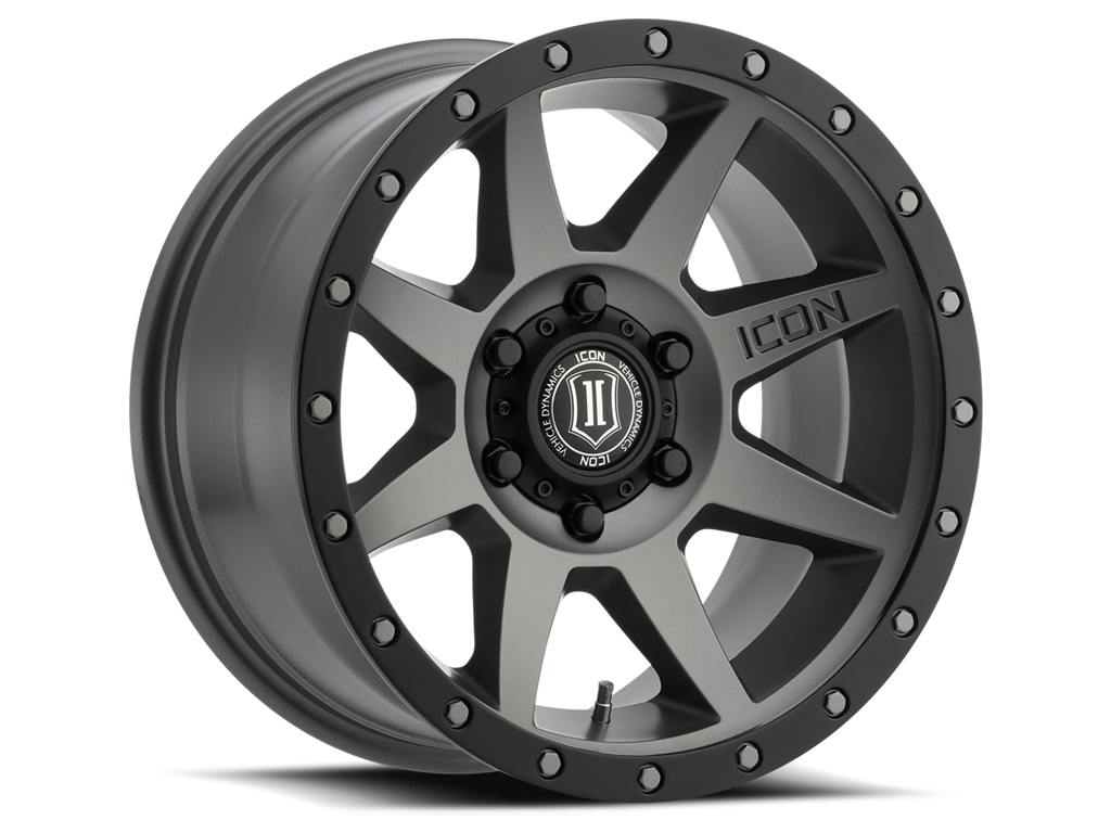 ICON Alloys 1818906352TT ICON ALLOYS REBOUND TITANIUM - 18 x 9 / 6 x 135 / 6MM / 5.25" BS