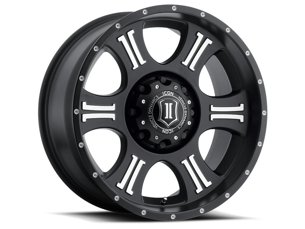 ICON Alloys 1020905556MB ICON ALLOYS SHIELD SAT BLK MACH - 20 X 9 / 5 X 150 / 16MM / 5.625" BS