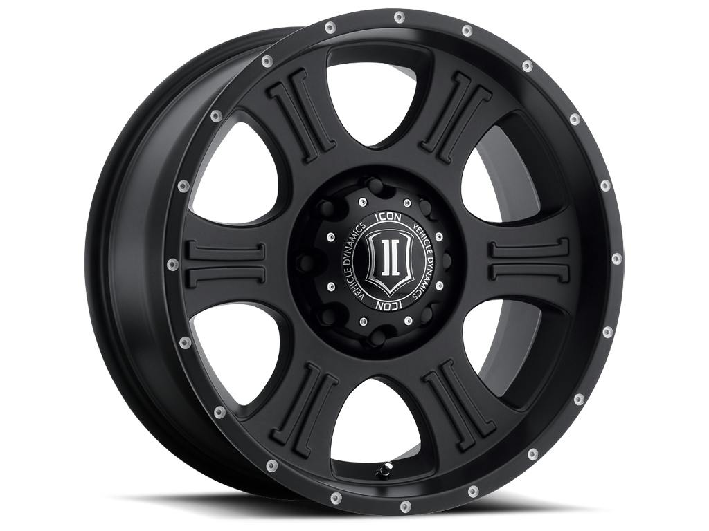 ICON Alloys 1020905556SB ICON ALLOYS SHIELD SAT BLK - 20 X 9 / 5 X 150 / 16MM / 5.625" BS