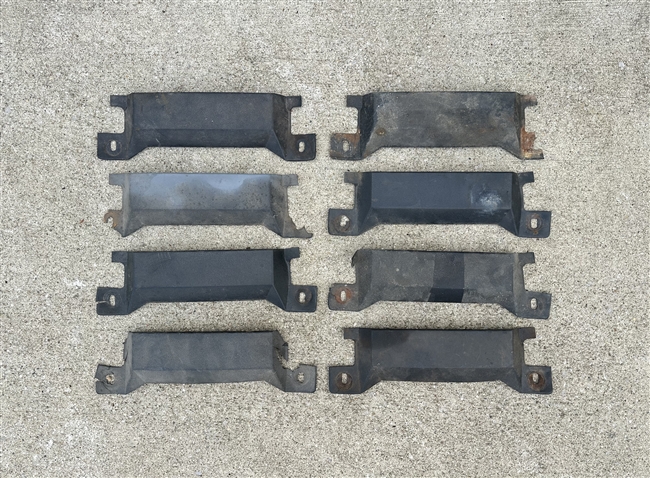 1971 - 1974 Camaro Front Bucket Seat Track Carpet Cover, Each Original GM Used