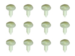 1972 - 1981 Camaro Door Panel Mounting Clips Set, Plastic Push In, 12 Piece Kit