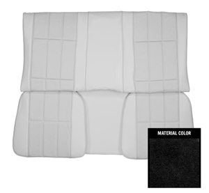 1977 Camaro Rear Deluxe Back Seat Covers Set, Vinyl with Vinyl Inserts