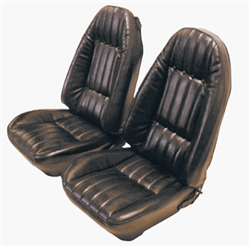 1977 - 1979 Camaro Front Bucket Seat Covers Set WITHOUT Zippers for Standard Interior