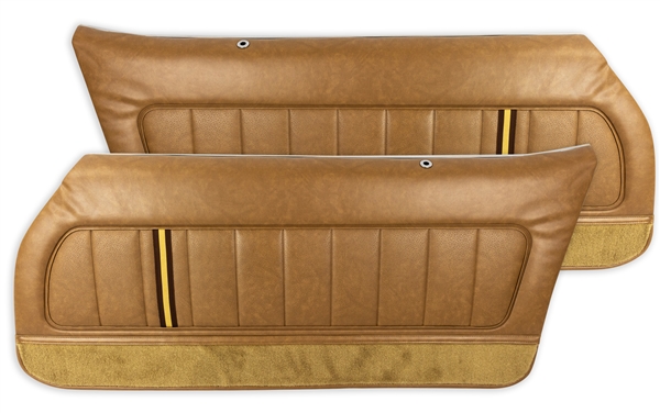 1980 - 1981 Camaro Door Panels Set, Custom Deluxe or Berlinetta, Pre-Assembled with Vinyl Inserts, Choose Color