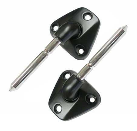 1982 - 1992 Camaro Sunvisor Support Bracket in Black, Coupe, Pair