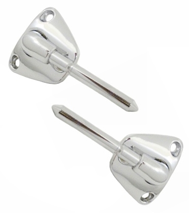 1982 - 1992 Camaro Sunvisor Support Bracket in Chrome, Coupe, Pair