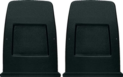 1973 - 1978 Camaro Front Bucket Seat Back Panels, Black Pair