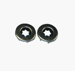1970 - 1981 Camaro Door Lock Knob Chrome Ferrules, Pair