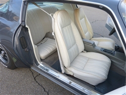 1980 - 1981 Camaro Front Buckets and Rear Seat Cover Upholstery Set with Zippers for Standard Interior