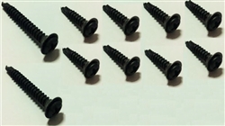 1982 - 1992 Camaro Door Jamb Sill Plate Screws Set, Black, 10 Pieces