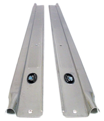 1970 - 1981 Camaro Door Jamb Sill Plates Set, Body by Fisher Original Riveted Tag, Pair