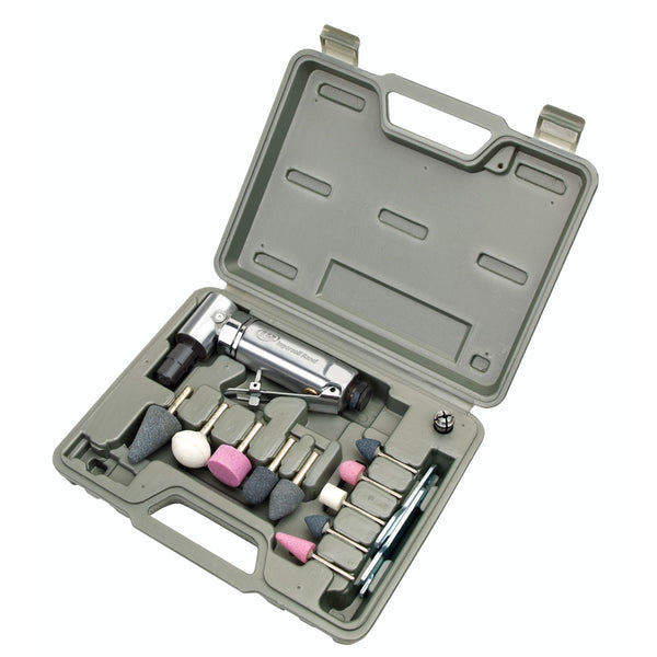 General Purpose Air Angle Die Grinder Kit - 0.25HP IRT301BK