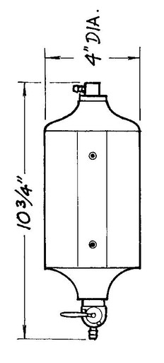 JAZ Black Radiator Catch Can 1qt. 600-025-01