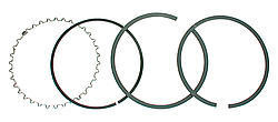 JE Pistons 4.060" Bore Piston Ring Set 1/16" x 1/16" x 3/16" J100F8-4060-5