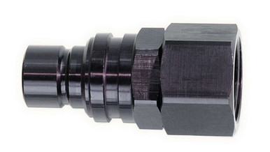 Q/R #8 Female Plug Black 32308