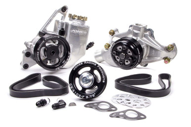 Jones Racing Serpentine Drive Kit - SBC w/P/S & W/P 1004-AR-CE