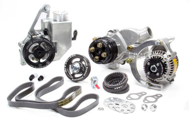Jones Racing Serpentine Drive Kit SBC Crate w/ P/S W/P & Alt 1441-AR-CE