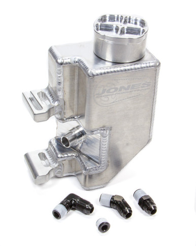 Jones Racing P/S Reservoir L/W Alum w/Aux Bung & Billet Cap PS-9008-AR3
