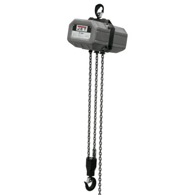 JET Tools 115000 1SS-1C-50, 1 Ton, 1Ph, 50' Lift, 115/230V, Prewired 230V