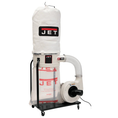JET Tools 708658K DC-1100VX-5M Dust Collector, 1.5HP 1PH 115/230V, 5-Micron Bag Filter Kit