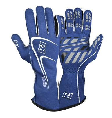 K1 Racegear Glove Track1 Blue Large SFI 5 23-TR1-B-L