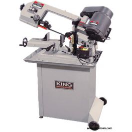 King Industrial 5" x 6" Dual Swivel Metal Cutting Band Saw