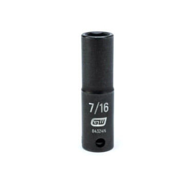 GearWrench 84324N 3/8-Inch 7/16 Deep Impact Socket