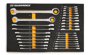 GearWrench 86527 Stubby Ratcheting Wrench Set