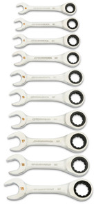 GearWrench 86850 10 Pc 90T Stubby Ratcheting Wrench Set