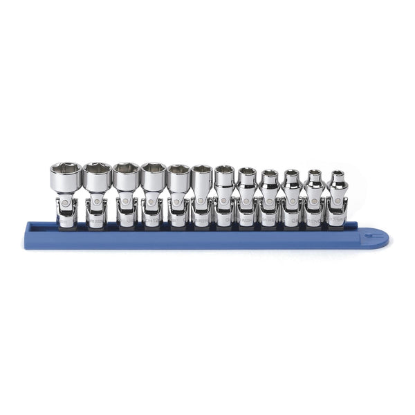 12 Piece 1/4" Drive Metric 6 Point Flex Socket Set KDT80311