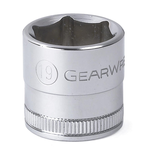 3/8" Drive 6 Point Metric Standard Socket - 19mm