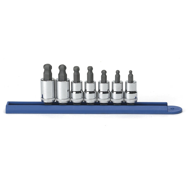 Hex Ball STD MET 3/8" Drive, 3-10MM, 7 Piece Set KDT80587